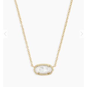 Kendra Scott White Elisa Necklace
